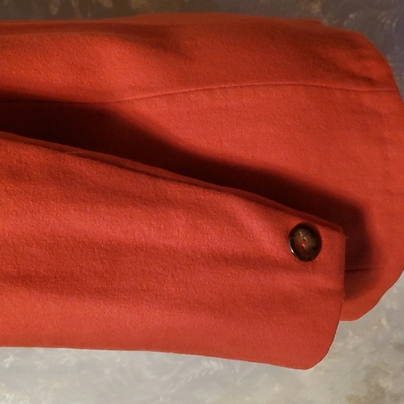 Vintage cashmere and wool burnt orange blazer - Picture 4 of 16